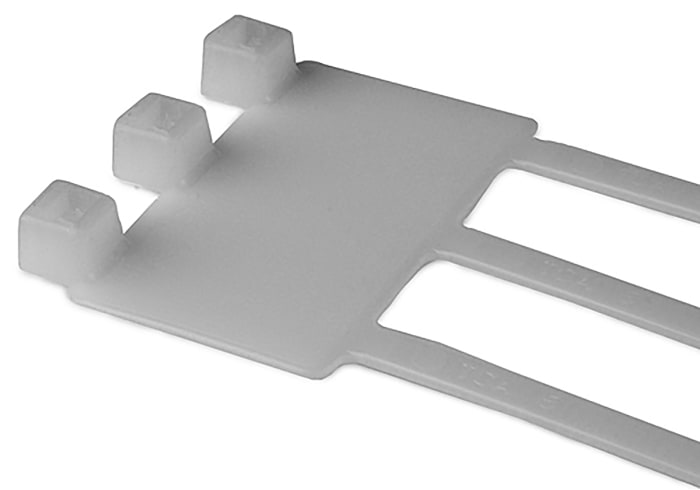 Serre-câble, avec zone pour identification HellermannTyton IT50, 205mm x 46 mm, Naturel, x 50