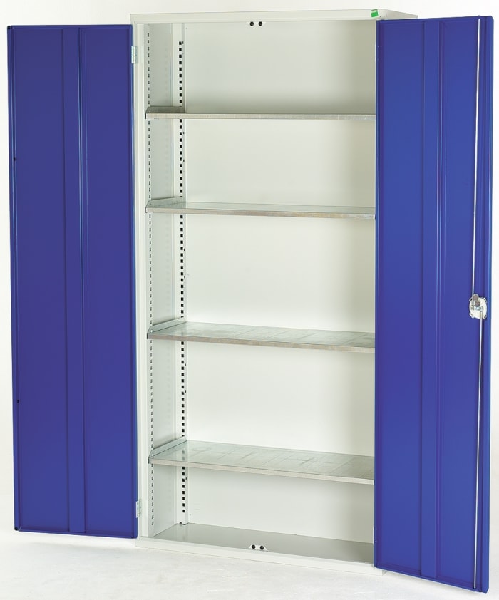 Bott 2 Door Steel Lockable Floor Standing Cupboard, 2000 x 1000 x 350mm