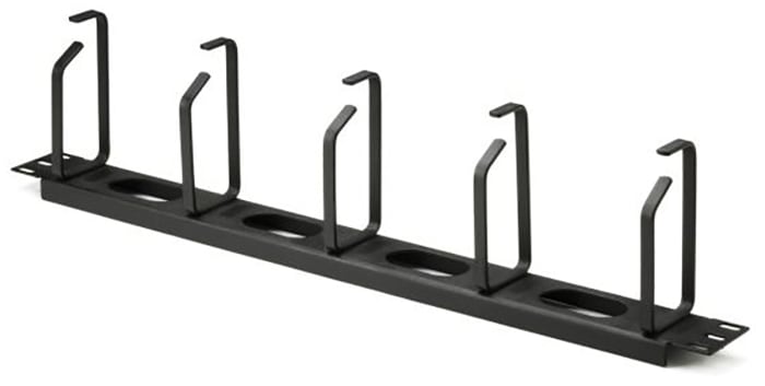 HellermannTyton Metal Cable Organiser for Use with Cable Management, 5 Rings, 482.6 x 38.1mm