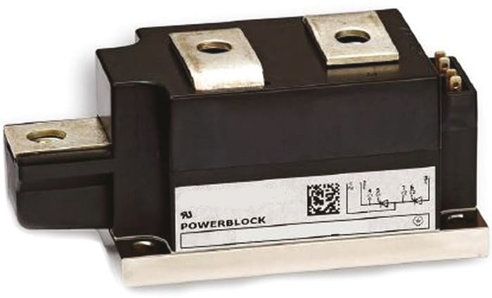 Infineon, TT210N12KOFHPSA1, Thyristor Module, PCT, 210A 1200V, 7-Pin Module 50mm