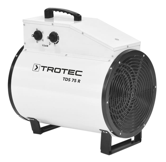 Calefactor de ventilador RS PRO con 3 niveles de potencia, 15kW máx., con interruptor On/Off y termostato, caudal