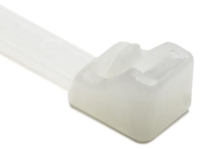HellermannTyton Cable Tie, Releasable, 215mm x 4 mm, Natural Polyamide, Pk-100