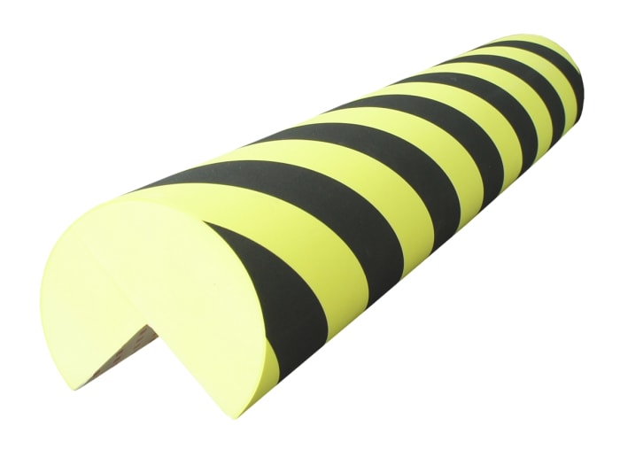 RS PRO Black, Yellow Impact Protector 1000mm x 100mm