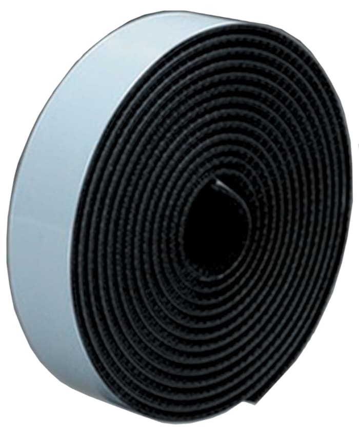 3M Black Hook & Loop Tape, 19.05mm x 45.72m