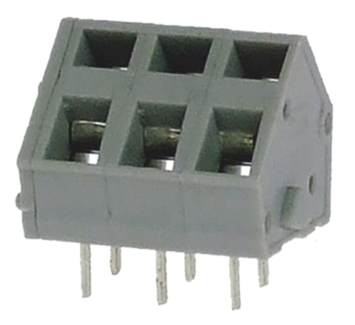 RS PRO PCB Terminal Block, 3-Contact, 5mm Pitch, Through Hole Mount, 1-Row, Screw Termination