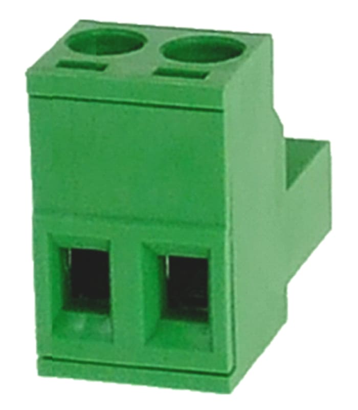 RS PRO PCB Terminal Block, 2-Contact, 5mm Pitch, Through Hole Mount, 1-Row, Screw Termination