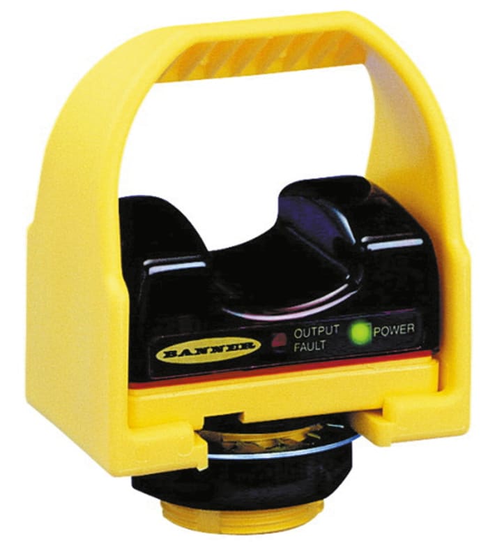 Banner 1 Botone Botones táctiles ópticos de comprobación automática, Negro, amarillo, STB Serie