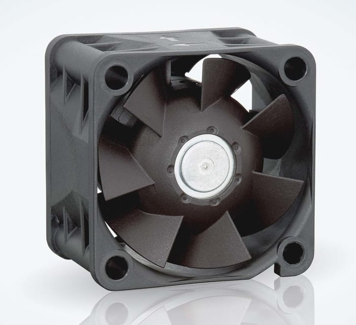 ebm-papst 420 J Series Axial Fan, 24 V dc, DC Operation, 31m³/h, 4.3W, IP20, 40 x 40 x 28mm