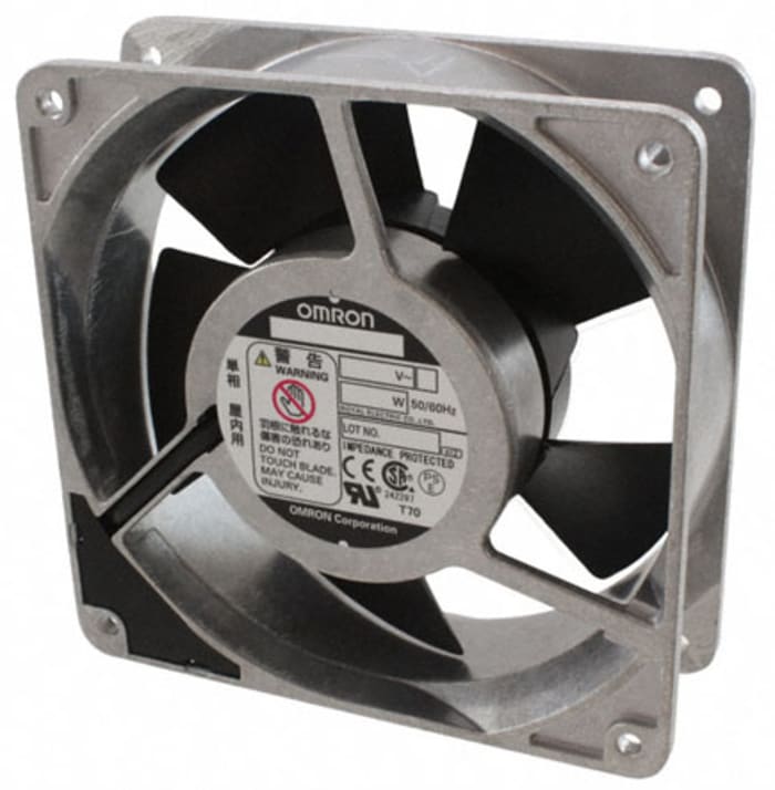 Ventilateur axial R87F Omron 200 V c.a., 162m³/h, 120 x 120 x 38mm, 16W