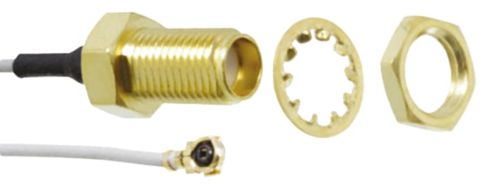 Molex 89761 Series Female SMA to Female MCRF, 100 mm 50 Ω