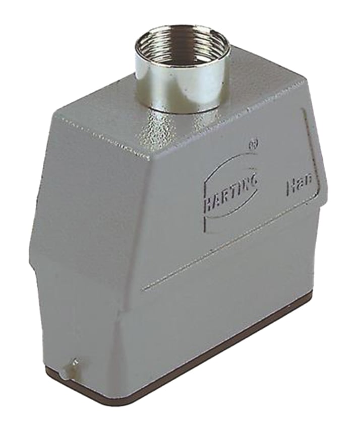 HARTING Han A Heavy Duty Power Connector Hood, PG21 Thread, Top Entry