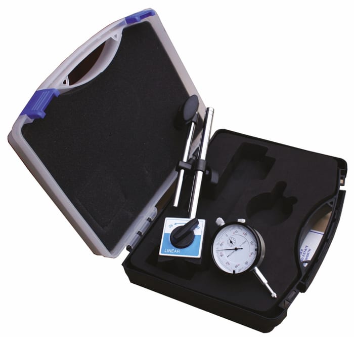 RS PRO Metric Dial Indicator, Magnetic Base Measuring Set