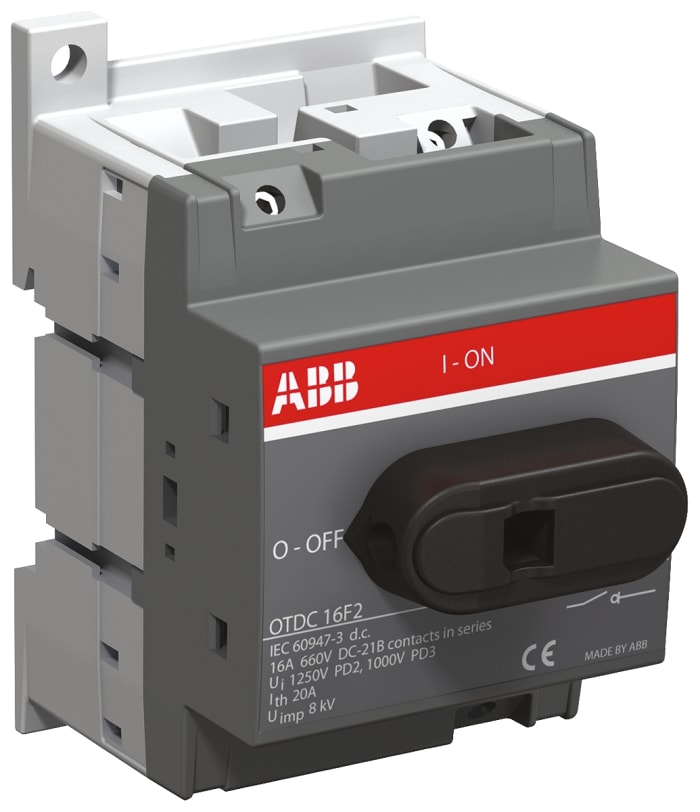 ABB 2P Pole Isolator Switch - 25A Maximum Current, IP20