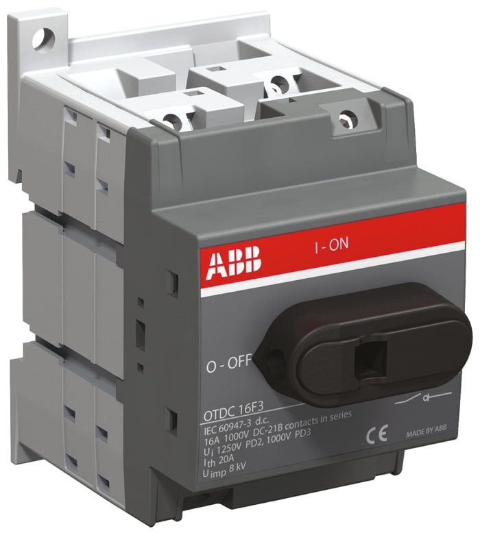 ABB 3P Pole Isolator Switch - 25A Maximum Current, IP20