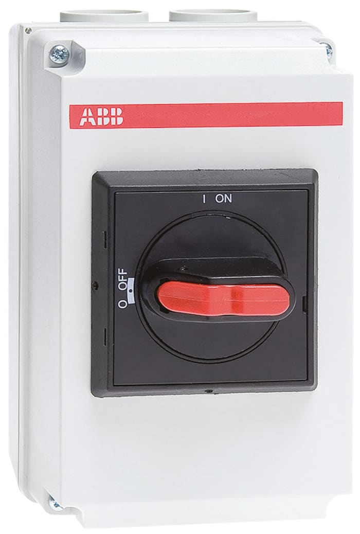 ABB 3P Pole Panel Mount Isolator Switch - 25A Maximum Current