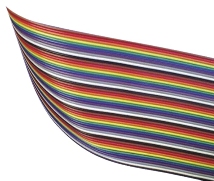 Câbles en nappe Amphenol Communications Solutions Spectra-Strip 26 voies, pas de 1.27mm 28, Noir/Gris