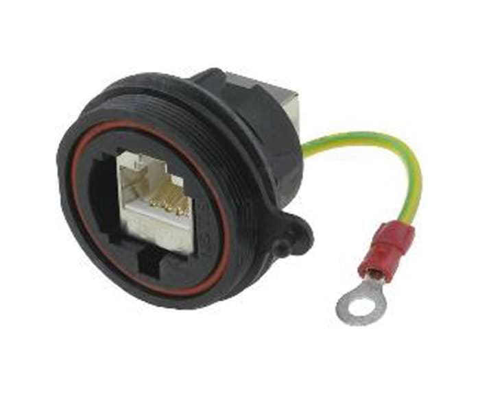 Bulgin PX0 Series RJ45 Connector Female, Panel Mount, Cat5e Straight 1 Port