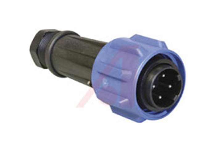 Bulgin Circular Connector, 4 Contacts, Cable Mount, Plug, Male, IP68, Buccaneer 900 Series