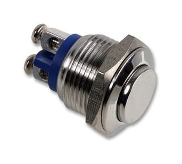 Bulgin Push Button Switch, Panel Mount, SPST, IP66, IP68