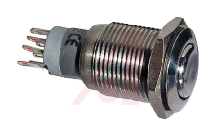 Bulgin Push Button Switch, Panel Mount, DPDT, IP66, IP68