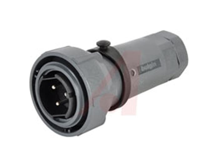 Bulgin Connector, 3 Contacts, Panel Mount, Plug, Male, IP66, IP68, IP69K, Buccaneer 7000 Series