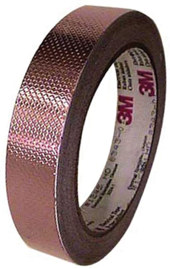 3M 1245 Conductive Tin Clad Copper Tape, 19.1mm x 16m
