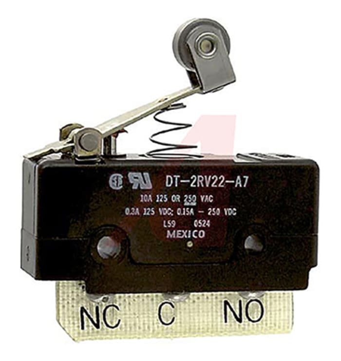 Honeywell Roller Lever Micro Switch, Screw Terminal, 10 A, DP-CO