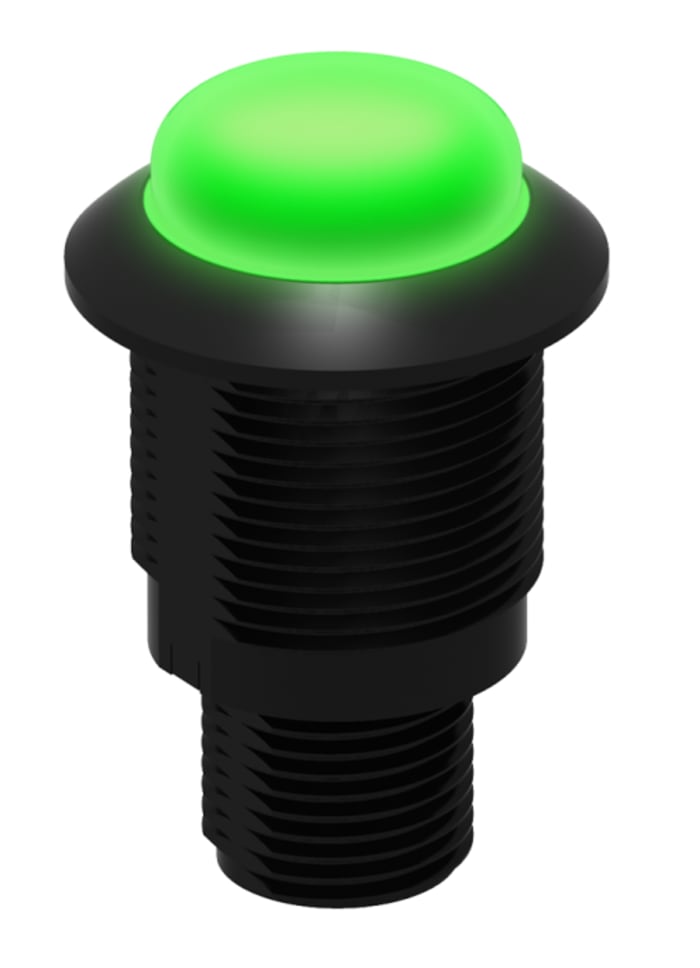 Banner S18L Series Green, Red Panel Mount Indicator, 10 → 30V dc, 18mm Mounting Hole Size, IP67, IP69K