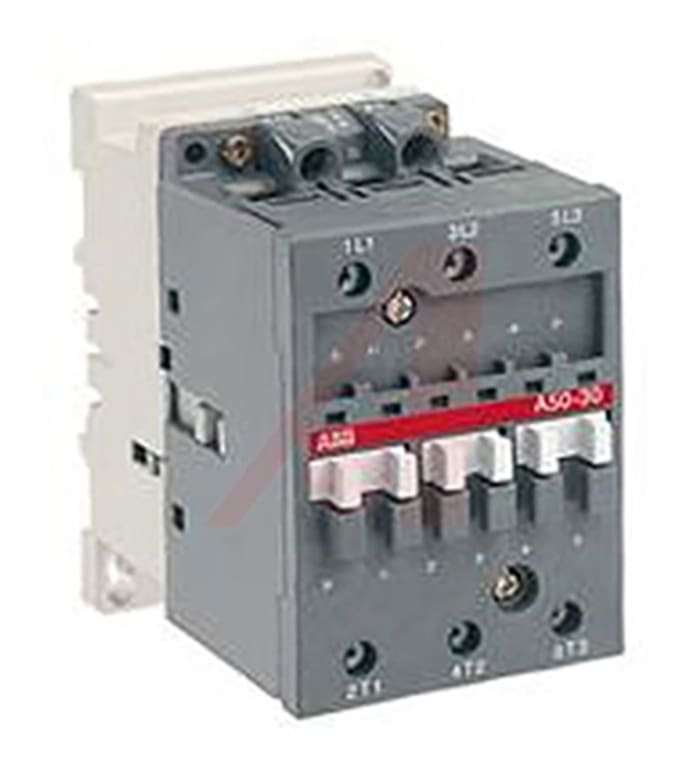 ABB A Line Series Contactor, 110 V ac @ 50 Hz, 120 V ac @ 60 Hz Coil, 3-Pole, 80 A, 15 hp @ 240 V dc, 50 hp @ 550