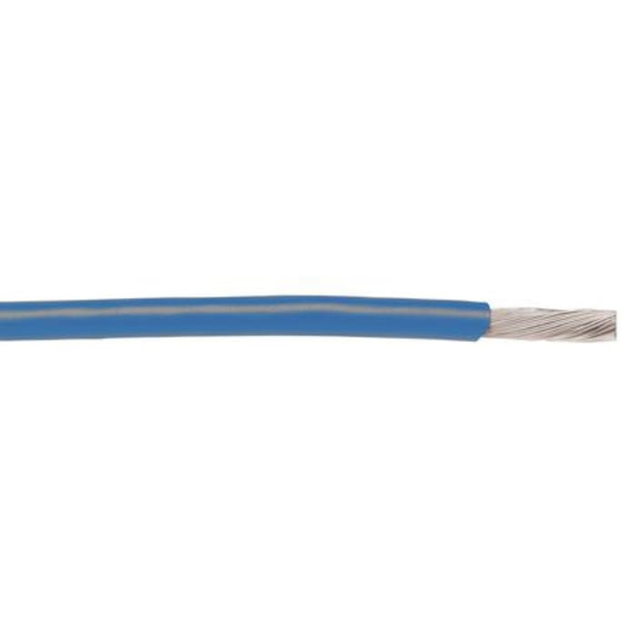 1857 BL005 Alpha Wire, Alpha Wire 1857 Series Blue 0.75 mm² Hook Up Wire,  18 AWG, 7/0.40 mm, 30m, PVC Insulation, 842-6172