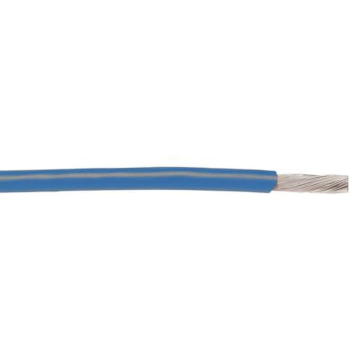 Alpha Wire Hook-up Wire PVC Series Blue 0.33 mm² Hook Up Wire, 22 AWG, 1/0.64 mm, 30m, PVC Insulation, 1561 BL005