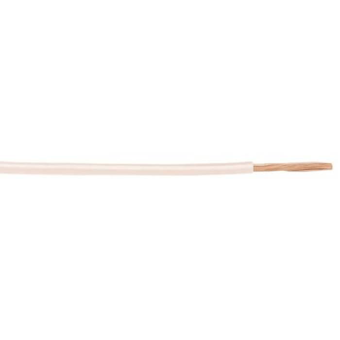 Alpha Wire Hook-up Wire PVC Series White 0.75 mm² Hook Up Wire, 18 AWG, 7/0.40 mm, 30m, PVC Insulation, 1857 WH005