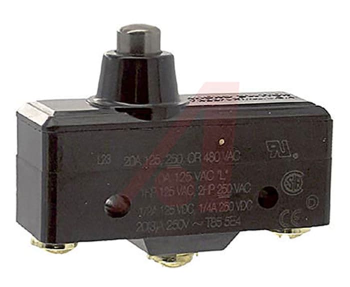 Honeywell Plunger Micro Switch, Screw Terminal, 20 A, SP-CO