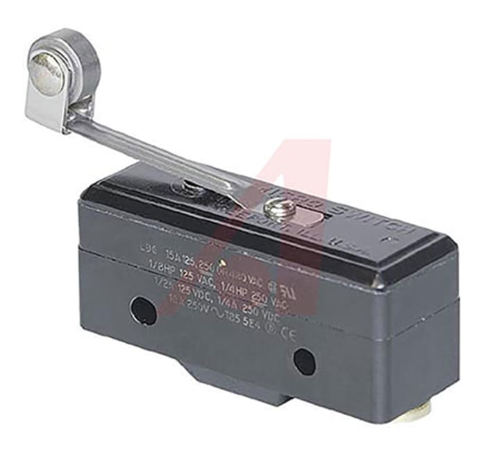 Honeywell Roller Lever Micro Switch, Screw Terminal, 15 A, SP-CO