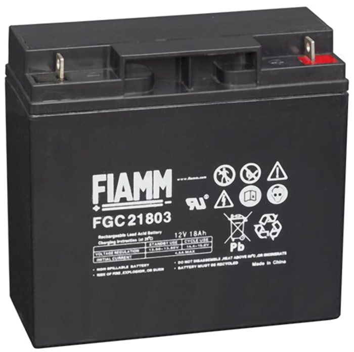 Fiamm 12V M5 Sealed Lead Acid Battery, 18Ah
