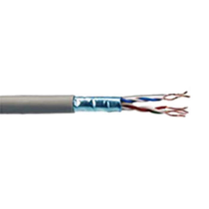 RS PRO Cat6 Ethernet Cable, FTP, Grey LSZH, PVC Sheath, 500m, Low Smoke Zero Halogen (LSZH)