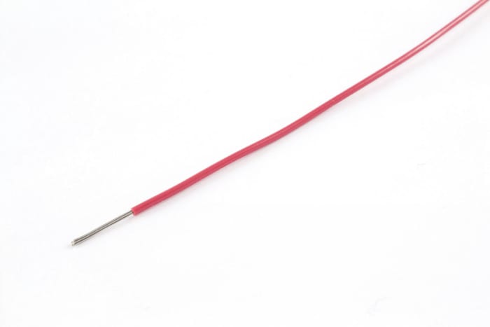 AXINDUS KY30 Series Red 0.22 mm² Hook Up Wire, 24 AWG, 7/0.2 mm, 200m, PVC Insulation, KY3004R