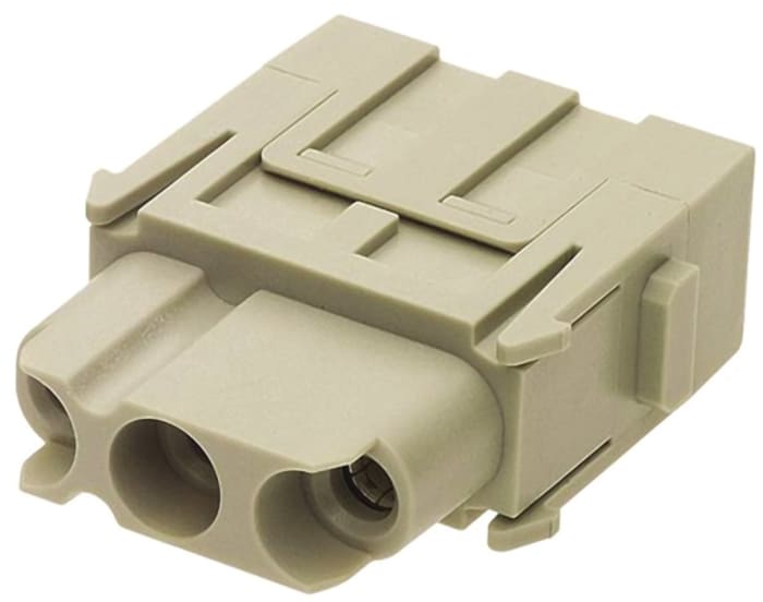 HARTING Heavy Duty Power Connector Module, 40A, Female, Han-Modular Series, 3 Contacts
