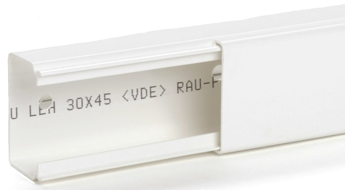 RS PRO White Dado Trunking Halogen Free, W65 mm x D110mm, L2m, Halogen Free PC/ABS