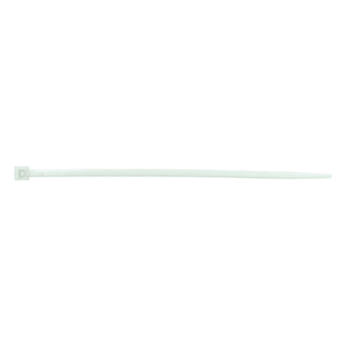 ABB Cable Tie, 300mm x 7.6 mm, Natural Nylon, Pk-500
