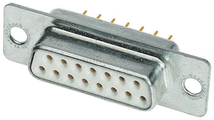 HARTING D-Sub Filter 15 Way Through Hole D-sub Connector Socket, 2.84mm Pitch