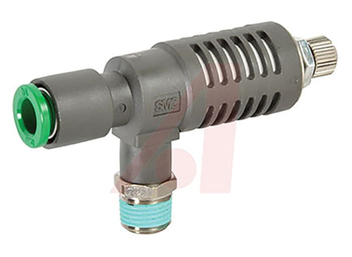 SMC Quick Exhaust Valve, NPT 1/8 x 1.5 (Proof) MPa, 1 MPa, Threaded, Tube, 6.4mm