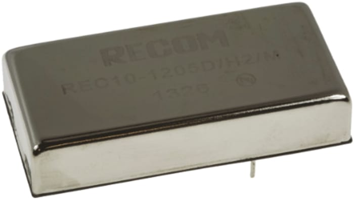 Recom REC10 Isolated DC-DC Converter, 5V dc/ 2A Output, 36 → 75 V dc Input, 10W, Through Hole, +81°C Max Temp