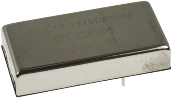 Convertidor dc - dc aislado 15W, Salida 15V dc, 1A, ±0.5%
