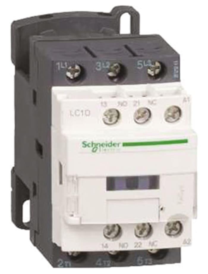 Schneider Electric TeSys D LC1D Contactor, 208 V ac Coil, 3-Pole, 25 A, 5.5 kW, 3NO, 300 V dc, 690 V ac