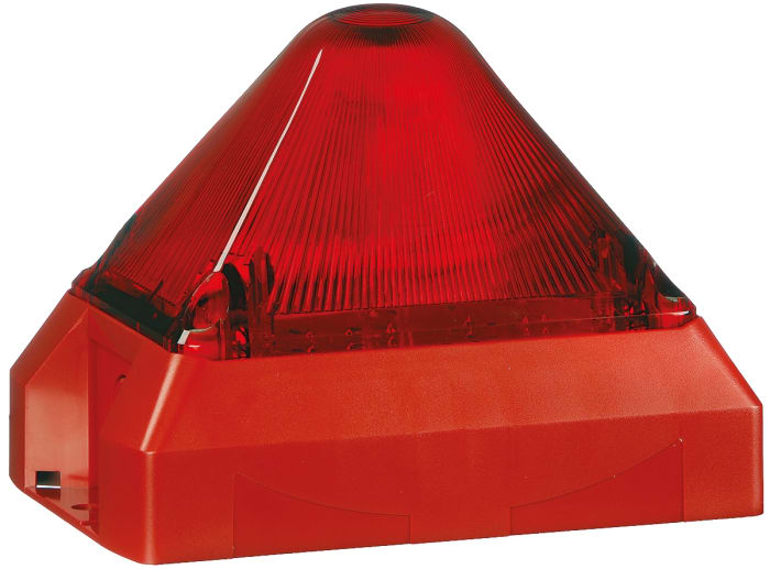 Pfannenberg PY X-M-05 Series Red Flashing Beacon, 230 V ac, Panel Mount, Xenon Bulb