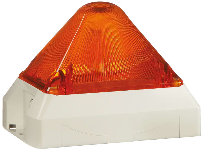 Pfannenberg PY X-M-05 Series Amber Flashing Beacon, 24 V ac/dc, Panel Mount, Xenon Bulb