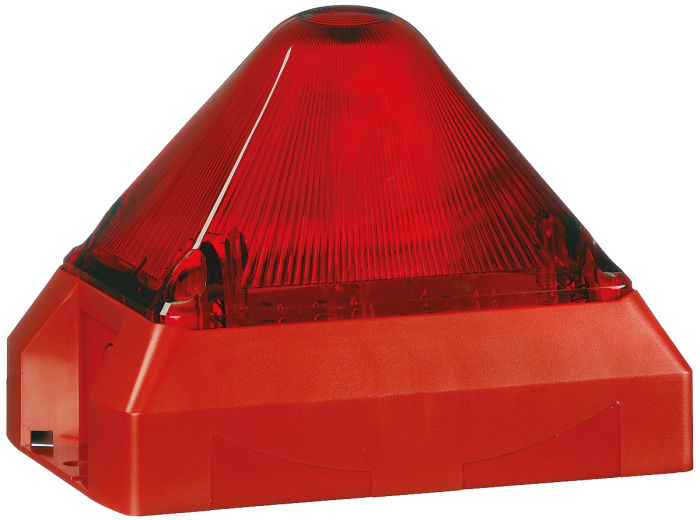 Pfannenberg PY X-M-05 Series Red Flashing Beacon, 24 V ac/dc, Panel Mount, Xenon Bulb