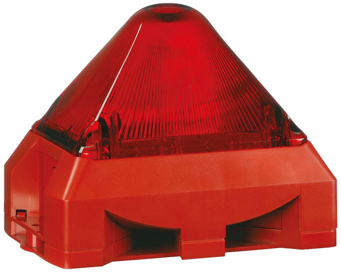 Pfannenberg PY X-MA-05 Series Red Sounder Beacon, 230 V ac, Base Mount, 100dB at 1 Metre