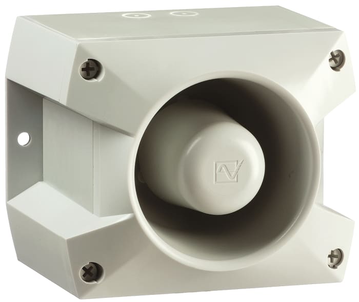Avertisseur sonore Gris Pfannenberg série PA 5, 24 V c.c., 105dB IP66